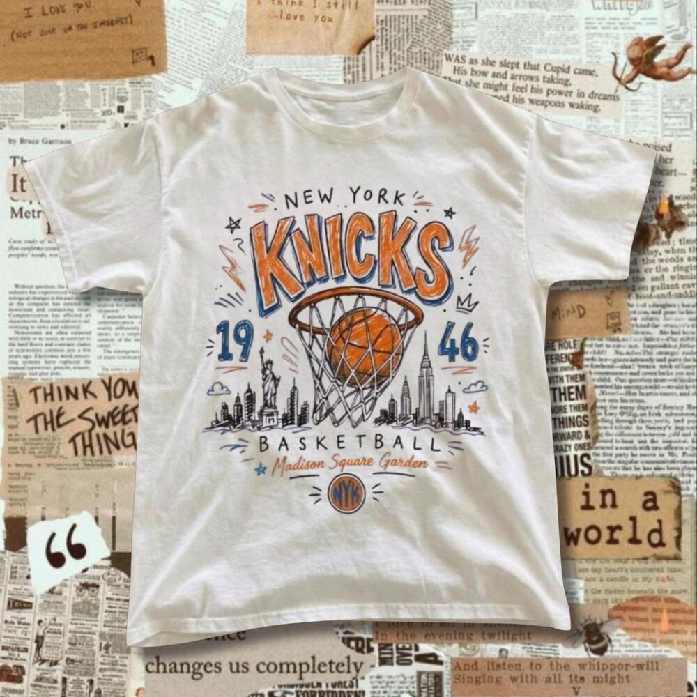 New York Knicks Madison Square Garden White T-Shirt